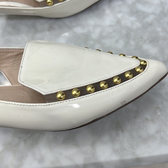 Cecelia New York White Patent Leather Slingback Flats - Picture 5 of 14